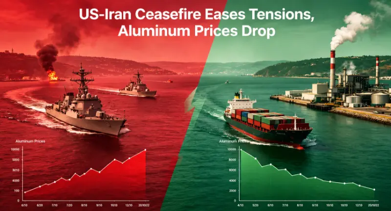 Vapenvila mellan USA och Iran minskar spänningarna, aluminiumpriserna sjunker